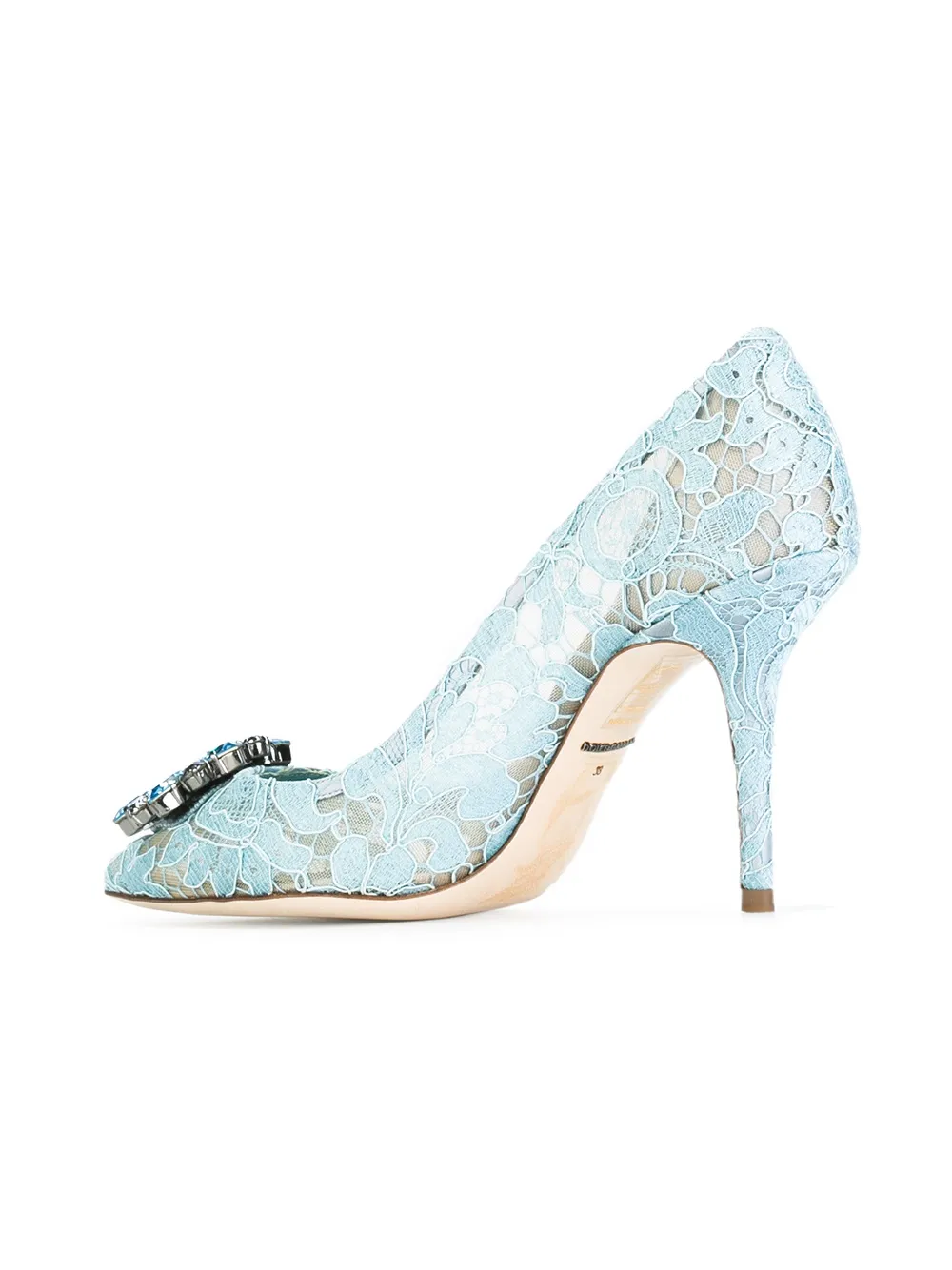 Women Dolce & Gabbana Bellucci Taormina Lace Pumps - Image 3