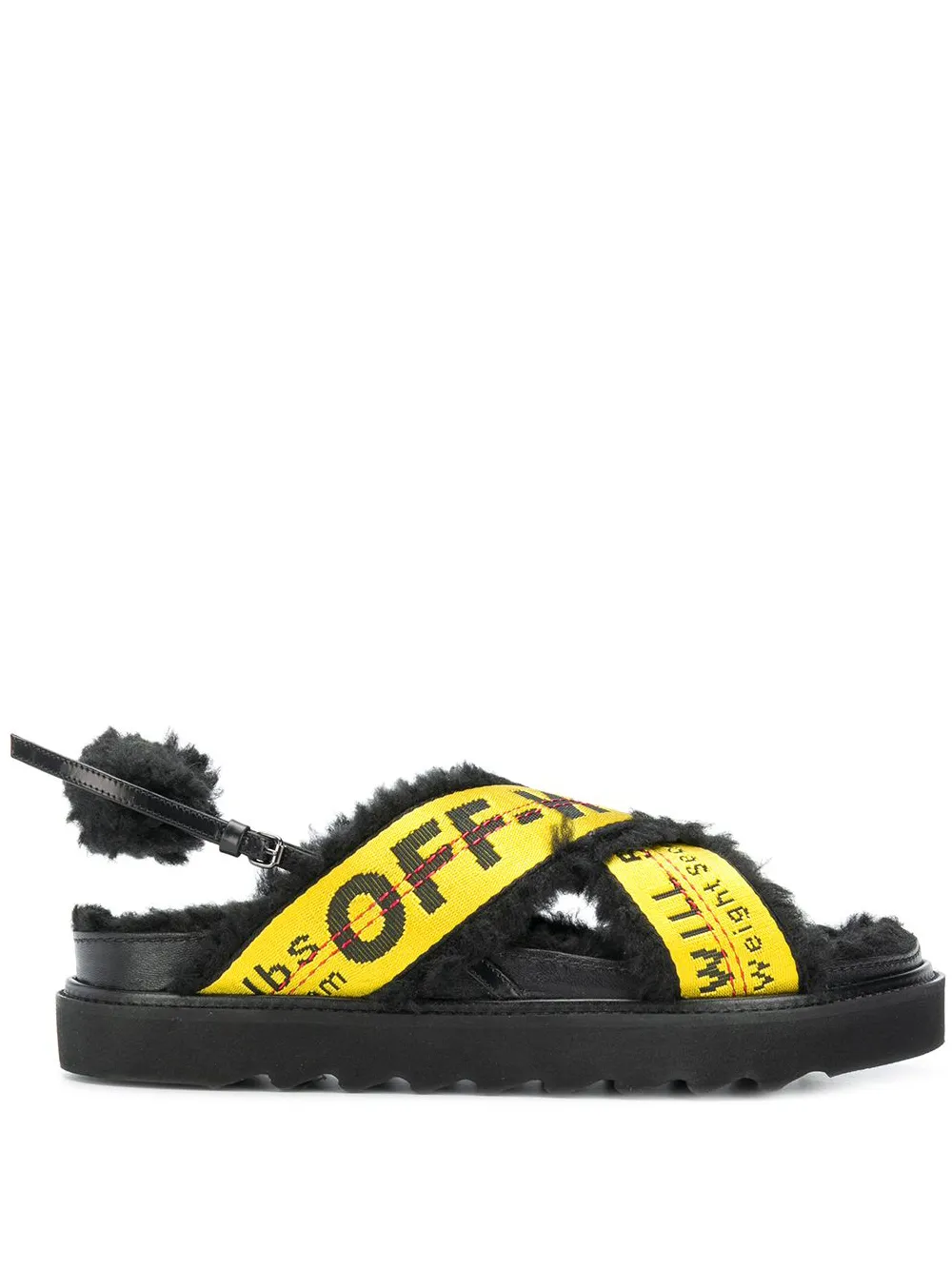 Women Off-White Logo Strapped Sandals
