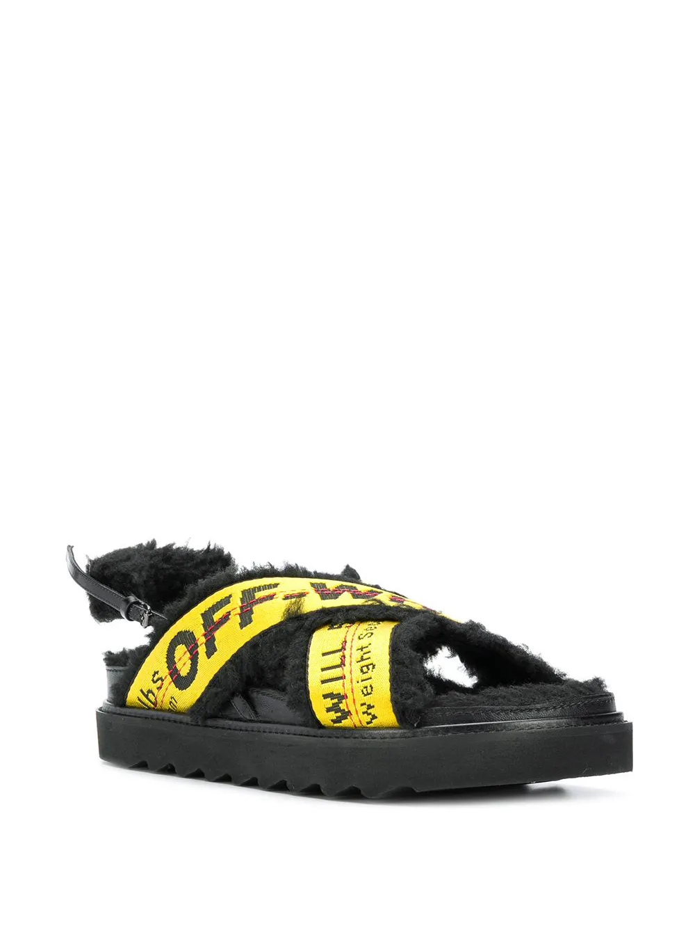 Women Off-White Logo Strapped Sandals - Image 2