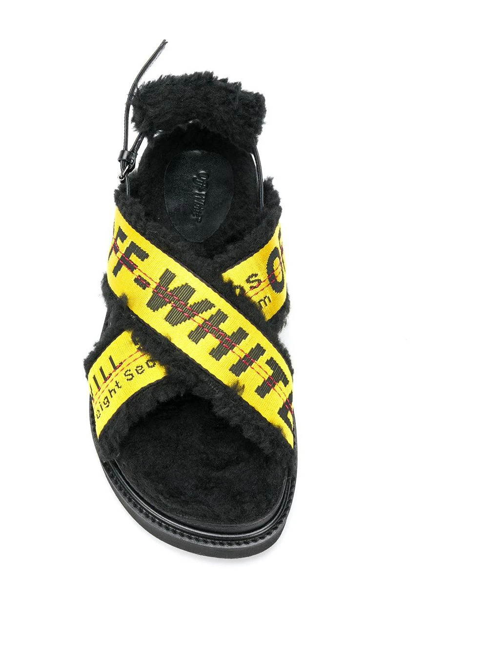 Women Off-White Logo Strapped Sandals - Image 4
