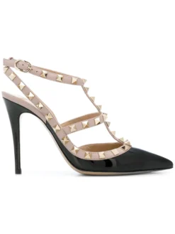 Women Valentino Garavani Rockstud 100mm Ankle-strap Pumps