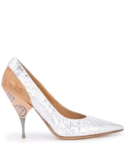 Women Maison Margiela Foil And Wood Pumps