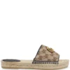 Women Gucci Double G Open-toe Espadrilles