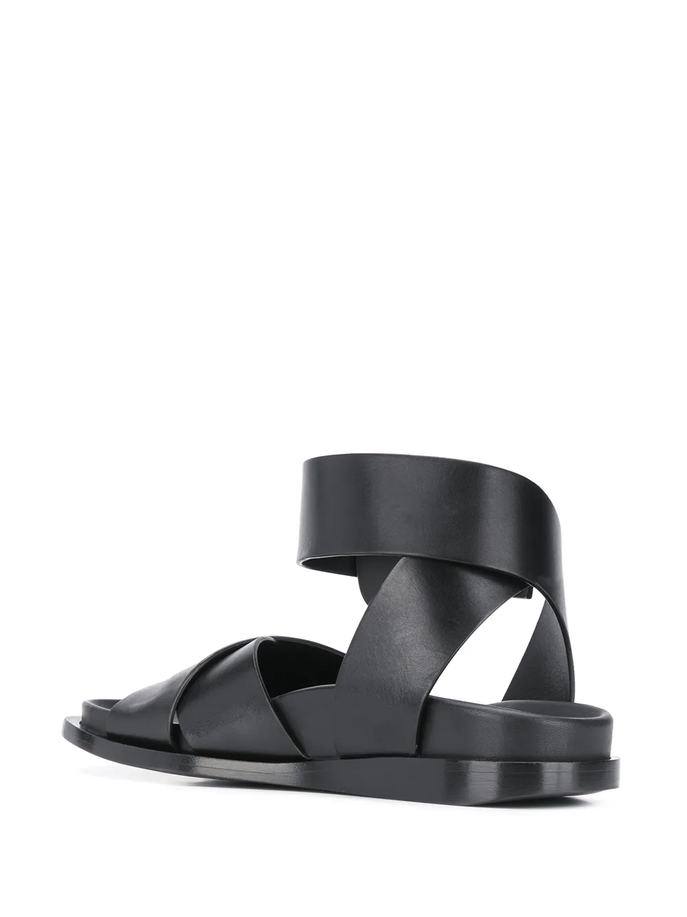 Women Ann Demeulemeester Crossover Strap Flat Sandals - Image 3