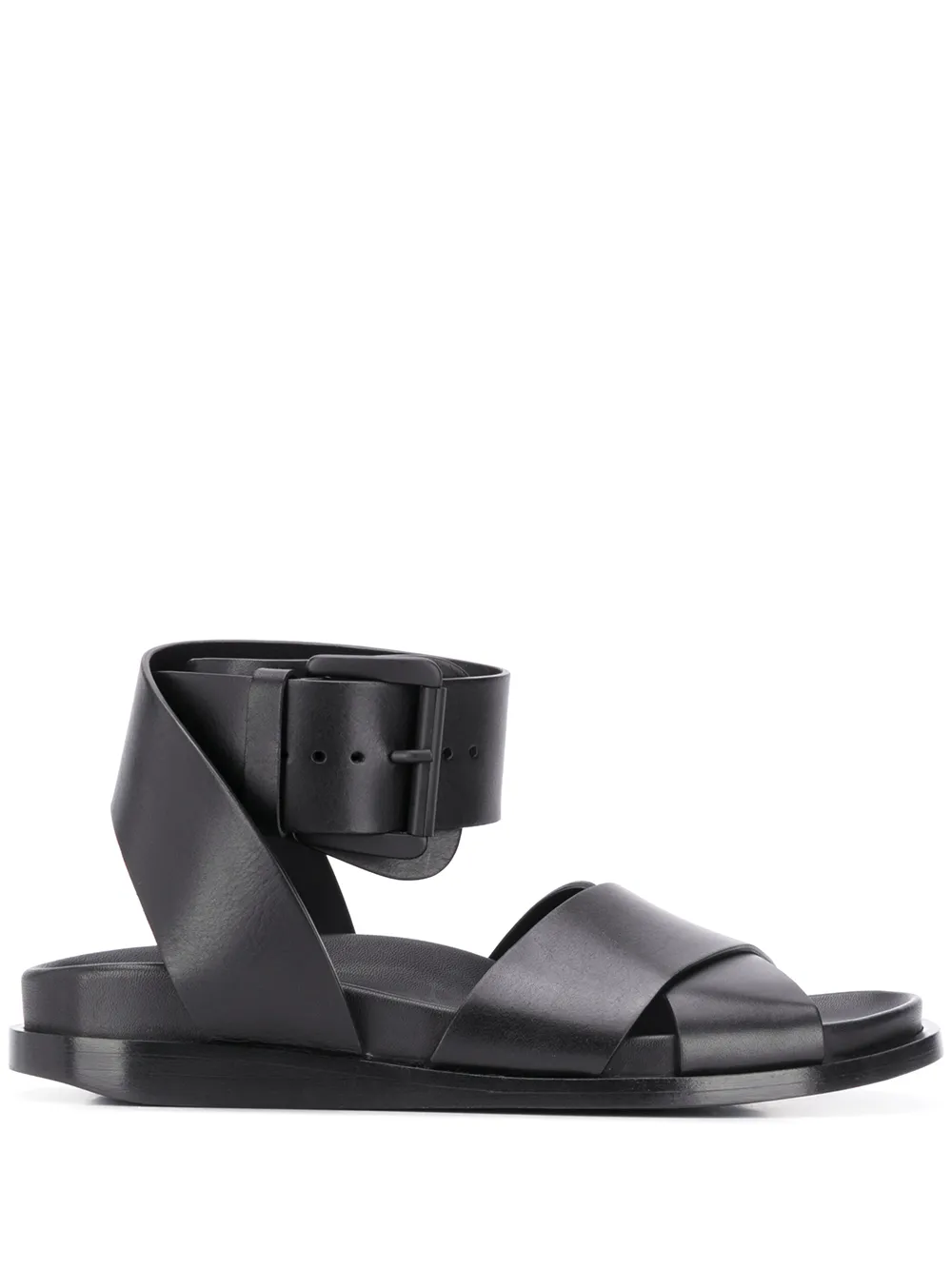 Women Ann Demeulemeester Crossover Strap Flat Sandals