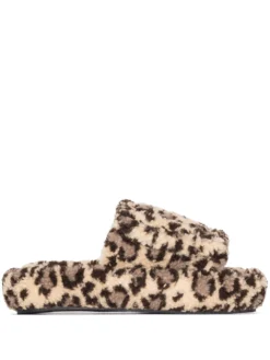 Women Natasha Zinko Leopard Print Slippers