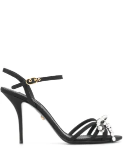 Women Dolce & Gabbana Crystal-embellished Buckle-strap Sandals