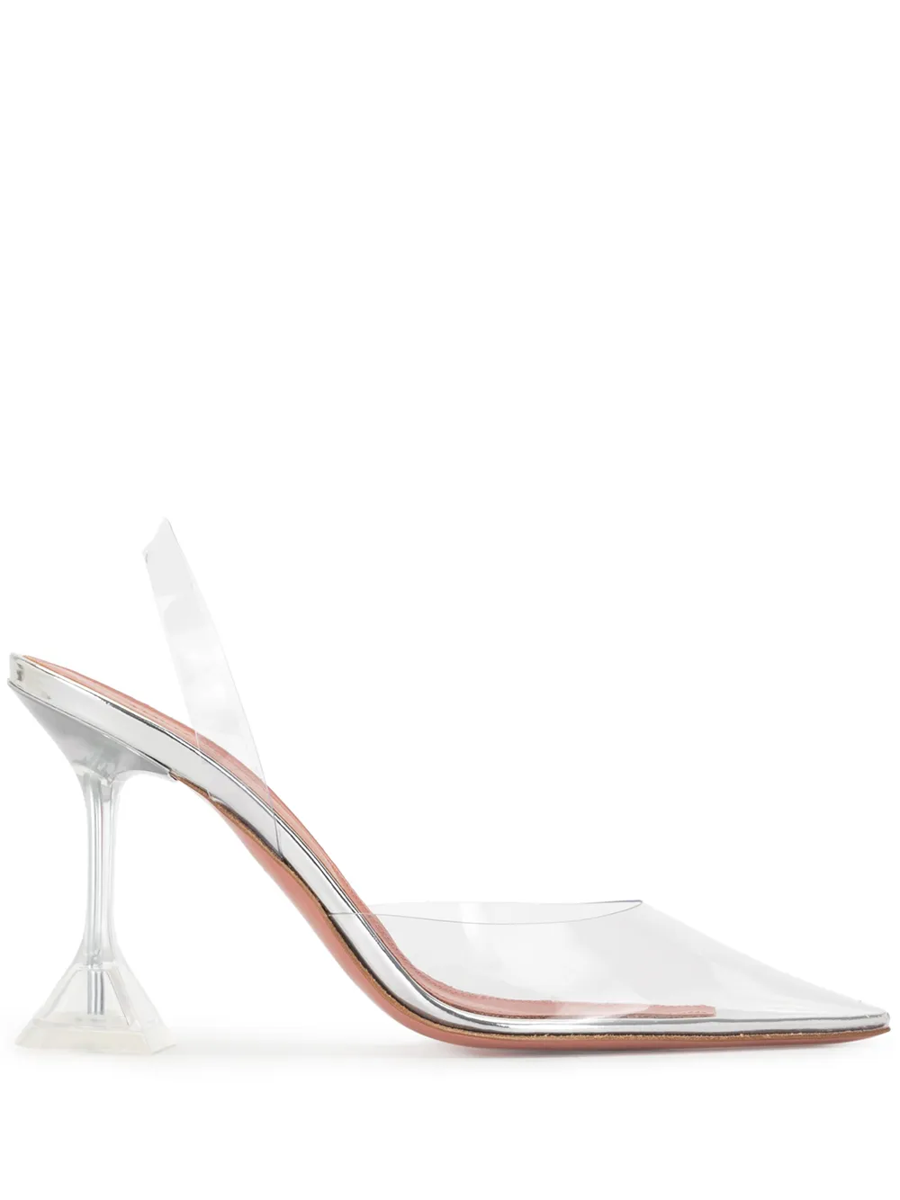 Women Amina Muaddi Holliglass Transparent Pumps