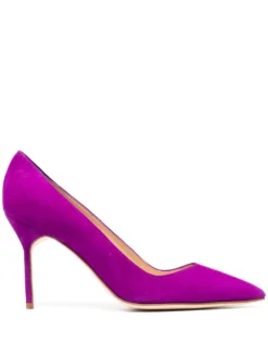 Women Manolo Blahnik BB 90mm Suede Pumps