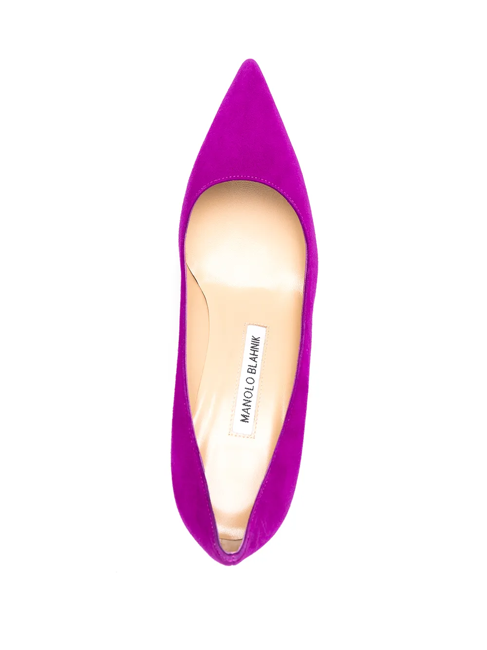 Women Manolo Blahnik BB 90mm Suede Pumps - Image 4