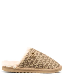 Women Michael Kors Janis Logo Jacquard Slippers