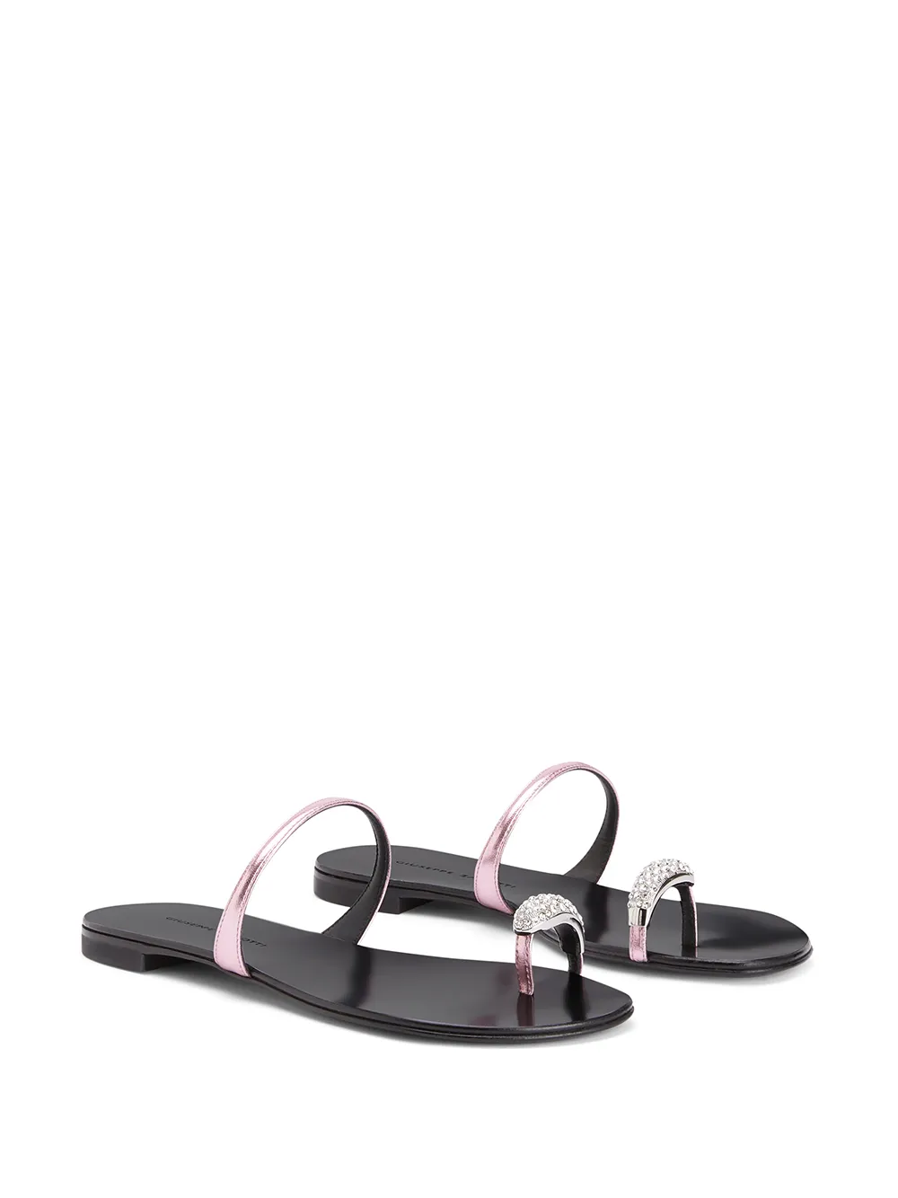 Women Giuseppe Zanotti Crystal Toe Strap Sandals - Image 2