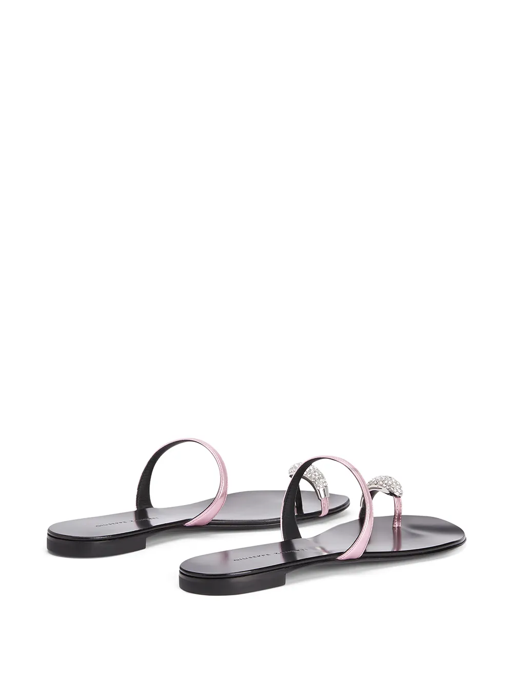 Women Giuseppe Zanotti Crystal Toe Strap Sandals - Image 3