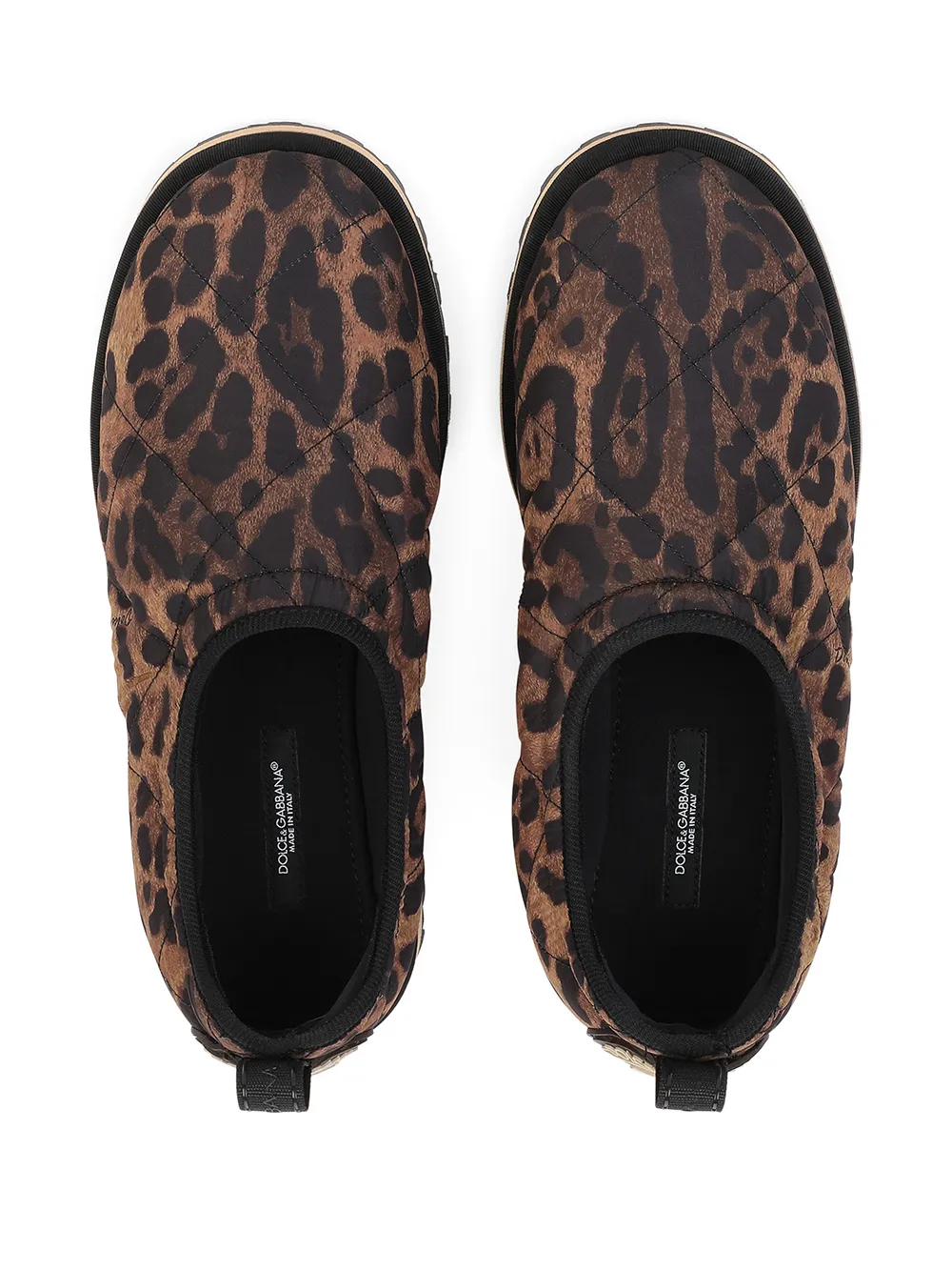 Women Dolce & Gabbana City Leopard-print Slip-on Shoes - Image 4