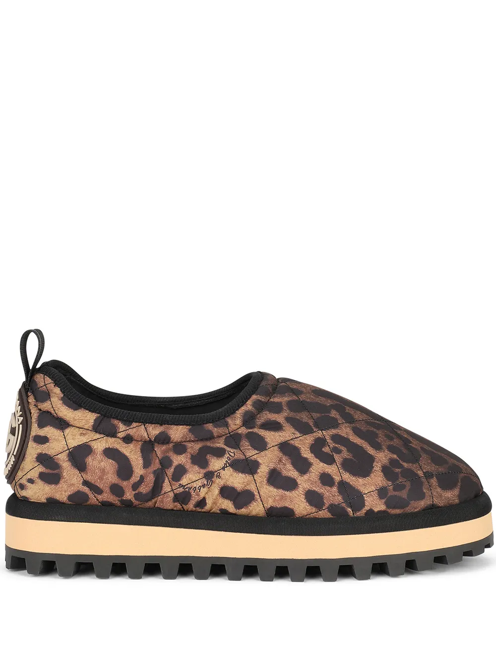 Women Dolce & Gabbana City Leopard-print Slip-on Shoes