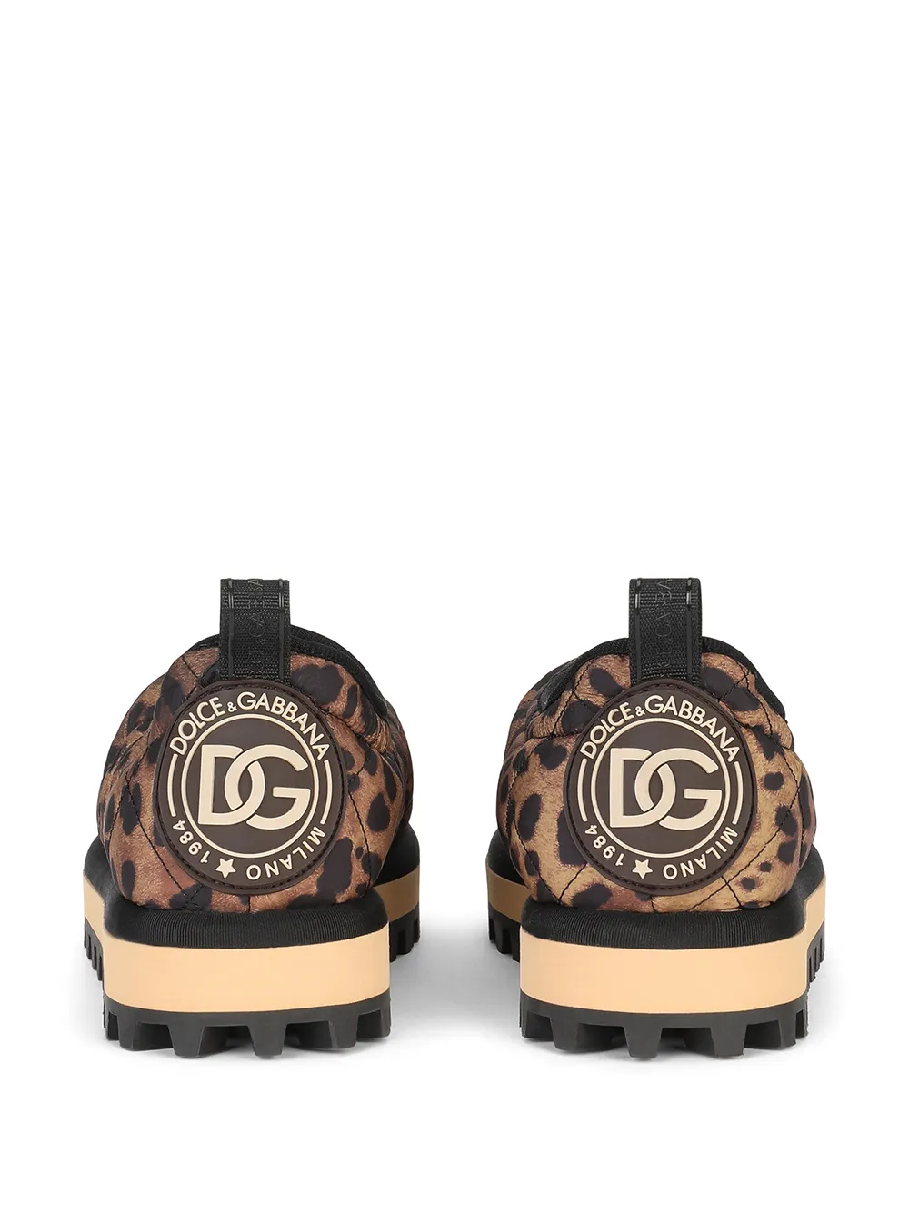 Women Dolce & Gabbana City Leopard-print Slip-on Shoes - Image 3