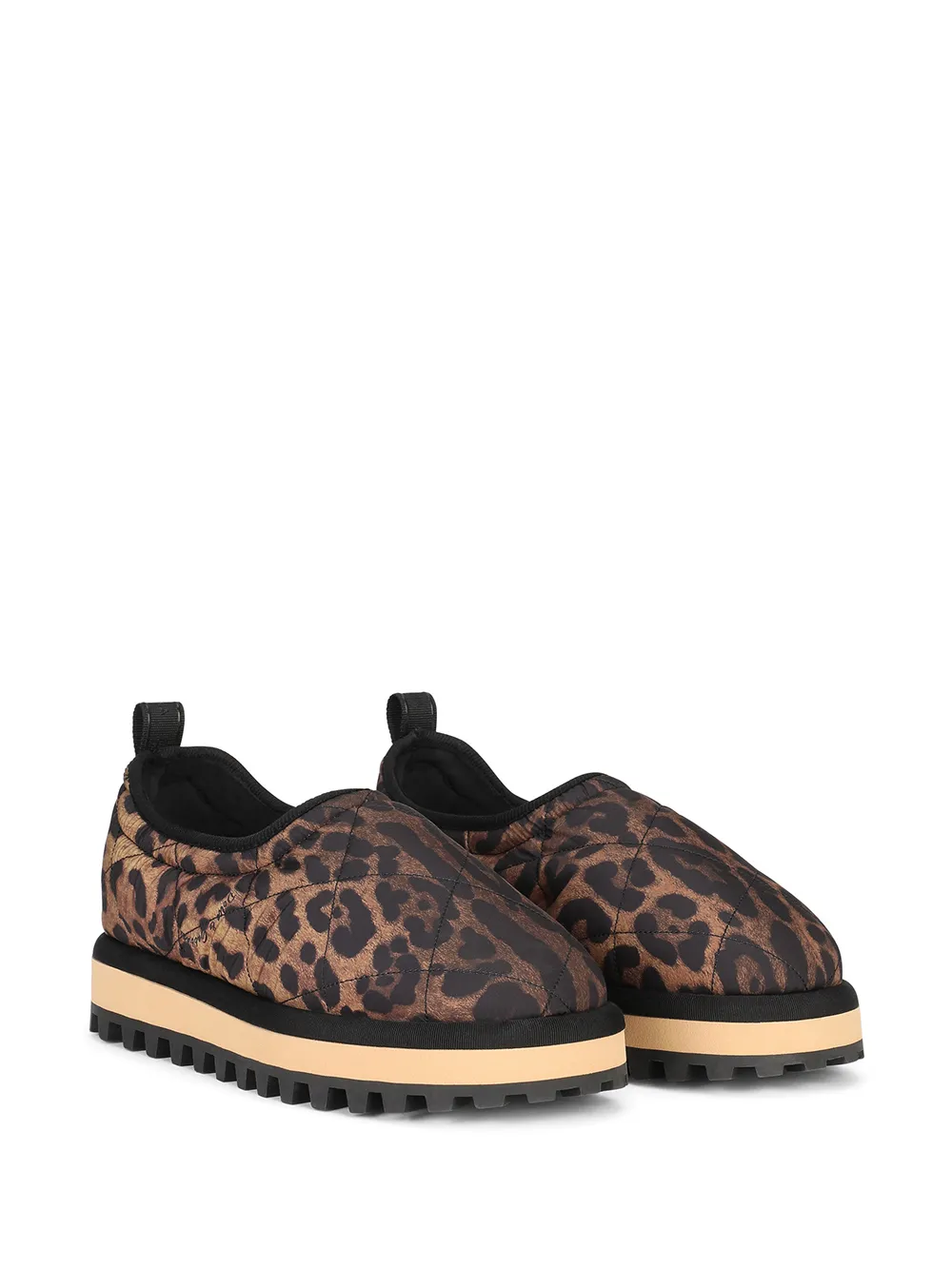 Women Dolce & Gabbana City Leopard-print Slip-on Shoes - Image 2