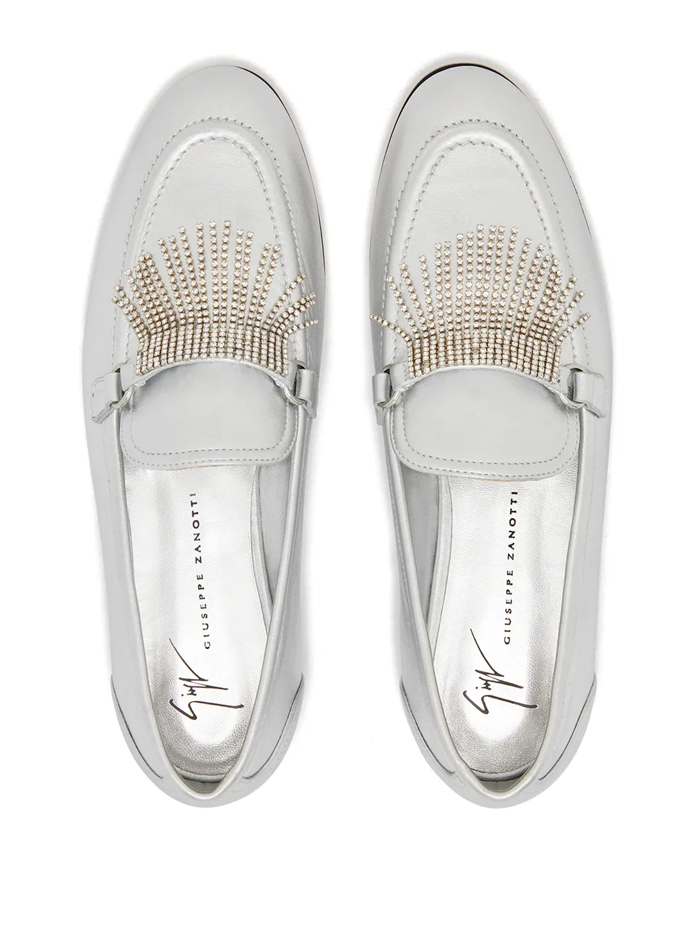 Women Giuseppe Zanotti Jodie Rhinestone-embellished Loafers - Image 4