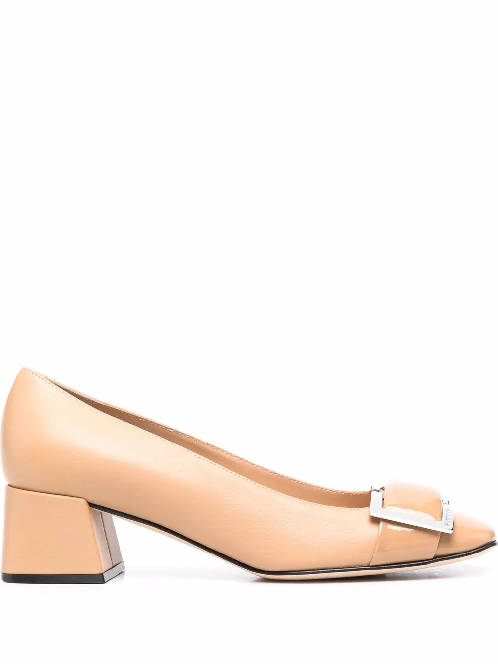 Women Sergio Rossi Buckle-detail Leather Pumps