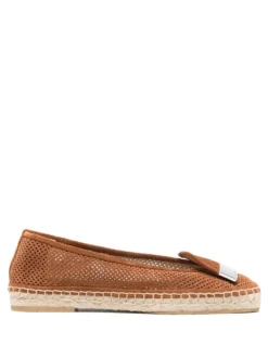 Women Sergio Rossi SR1 Perforated 20mm Espadrilles