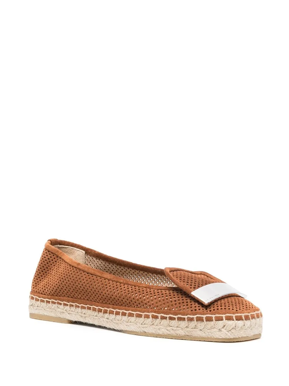 Women Sergio Rossi SR1 Perforated 20mm Espadrilles - Image 2