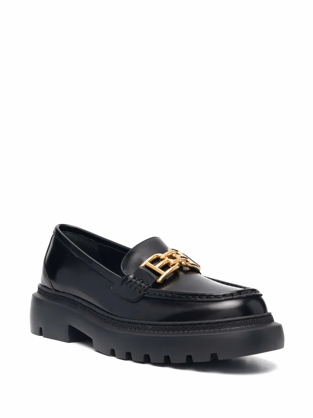 Women Bally Logo-charm Leather Loafers - Image 2