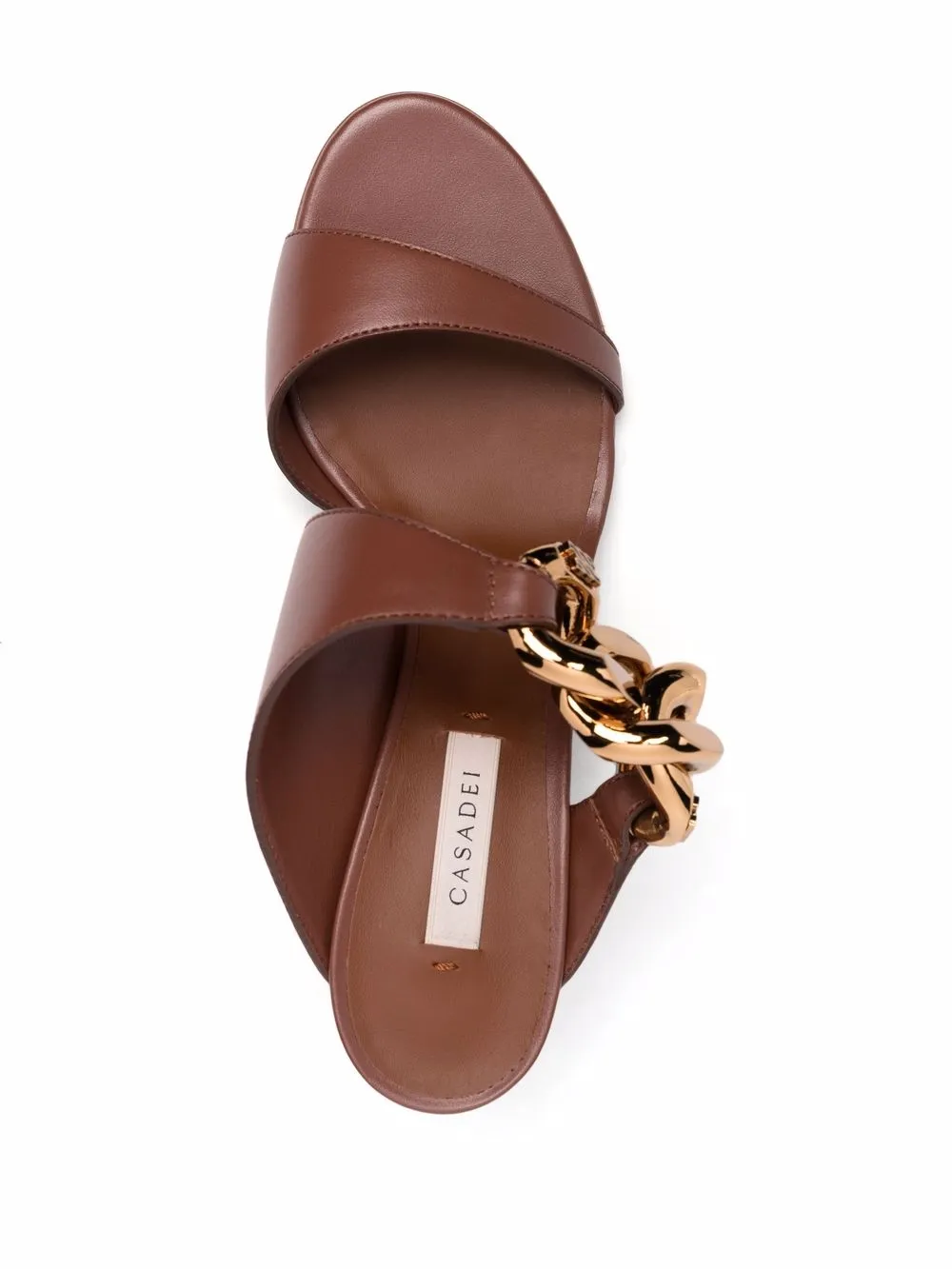 Women Casadei Chain-trimmed Sandals - Image 4