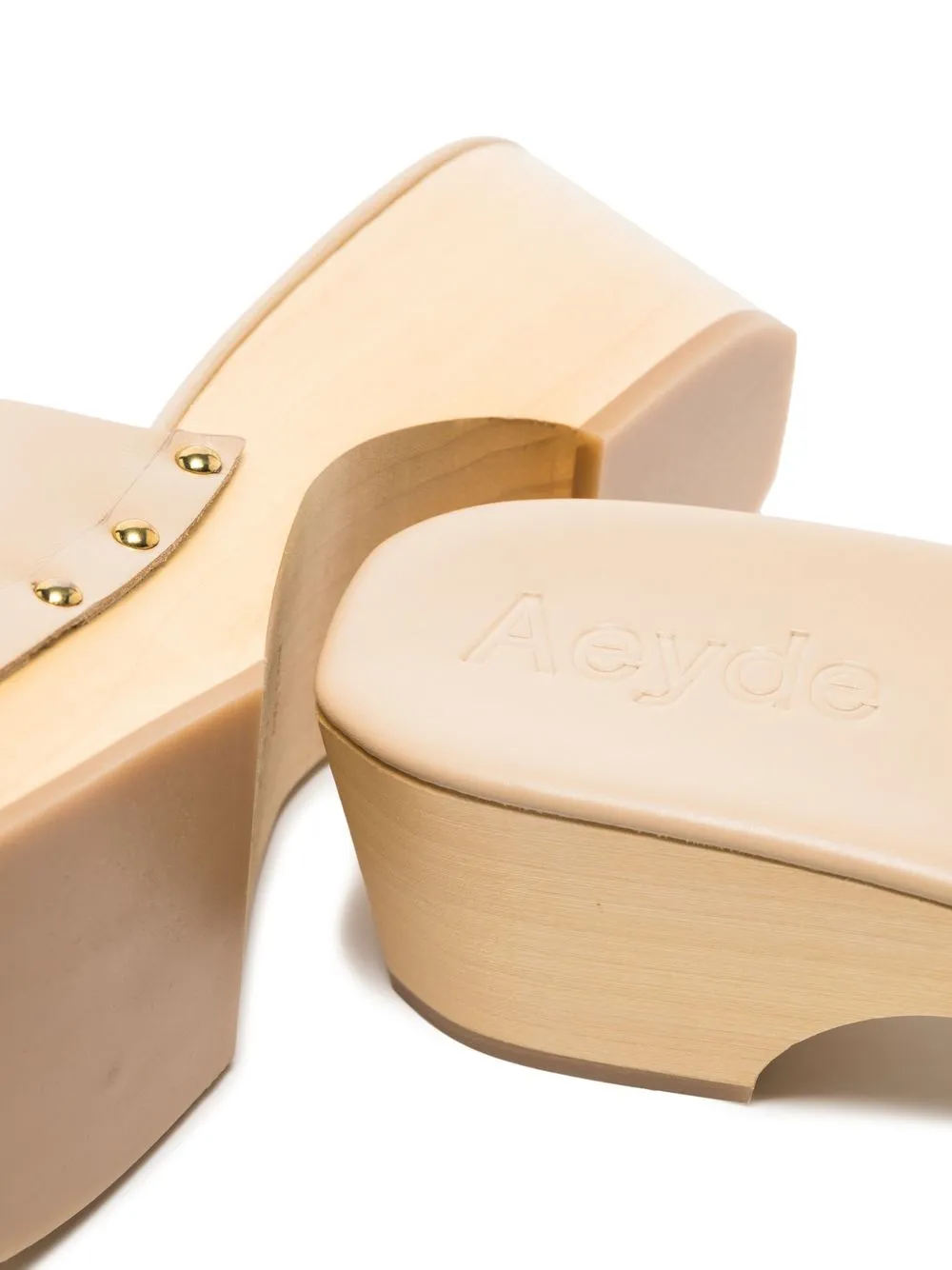 Women Aeyde Bobbie Studded Platform Clogs - Image 4