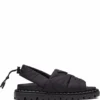 Women Prada Triangle-logo Padded Chunky Sandals