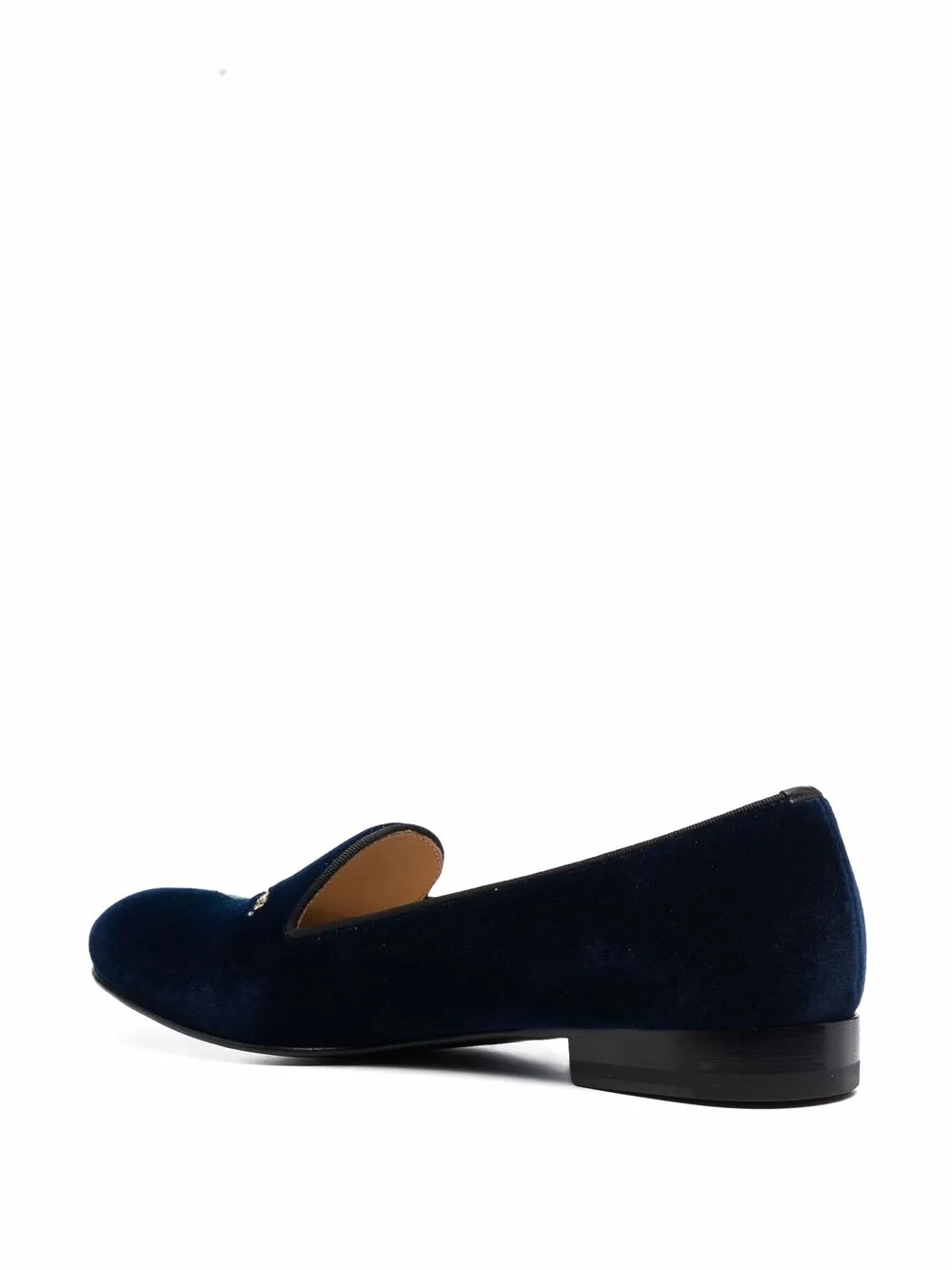 Women Scarosso Daisy Embroidered Velvet Slippers - Image 3