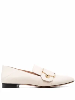 Women Bally Buckled Leather Loafers