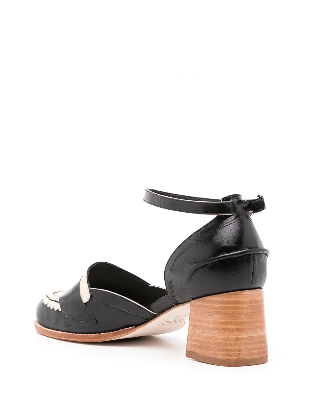 Women Sarah Chofakian Round-toe Leather Sandals - Image 3