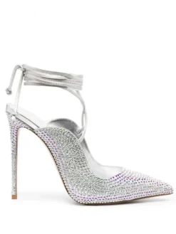 Women Le Silla Rhinestone-embellished 125mm Tie-ankle Pumps