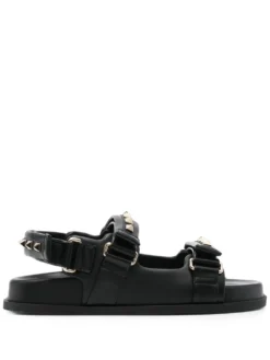 Women Valentino Garavani Rockstud Leather Touch-strap Sandals