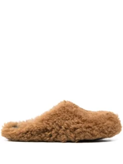 Women Marni Round-toe Shearling Slippers