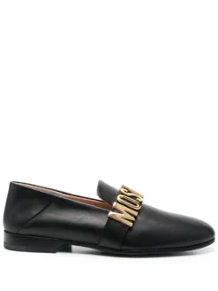 Women Moschino Logo Lettering Loafers