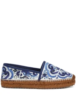 Women Dolce & Gabbana Tile-print Espadrilles