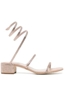 Women René Caovilla Crystal-embellished Strappy Sandals