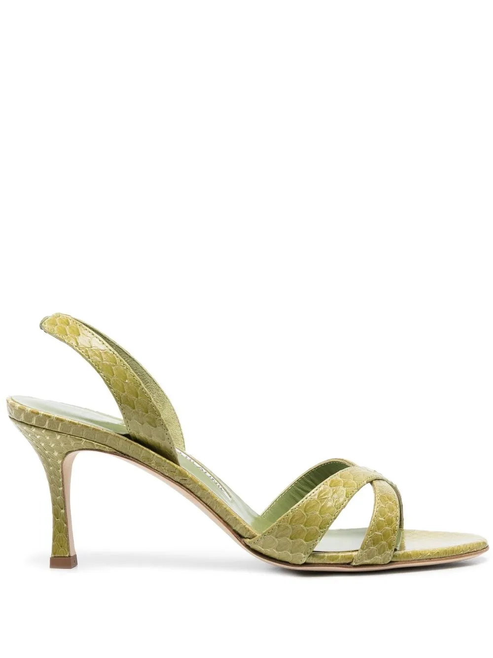 Women Manolo Blahnik Callasli 80mm Snakeskin-effect Sandals