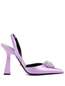 Women Versace Medusa-plaque Heeled Pumps