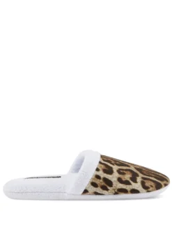 Women Dolce & Gabbana Leopard-print Terry Slippers