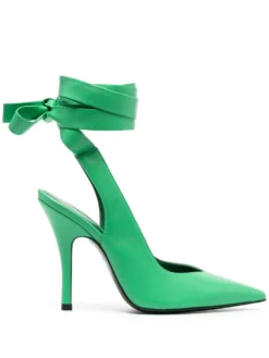 Women The Attico Tie-detail Heeled Pumps