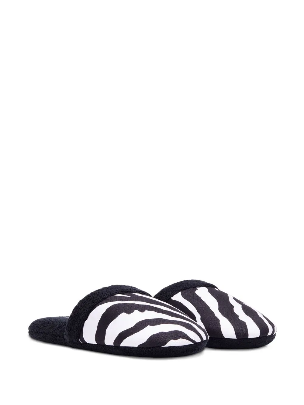 Women Dolce & Gabbana Zebra-print Terry-cloth Slippers - Image 2