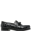 Women Sergio Rossi Crocodile-effect Loafers