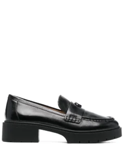 Women Coach Leah Chunky Sole Leather Loafers