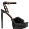 Women Kurt Geiger London Pierra Crocodile-embossed Platform Sandals