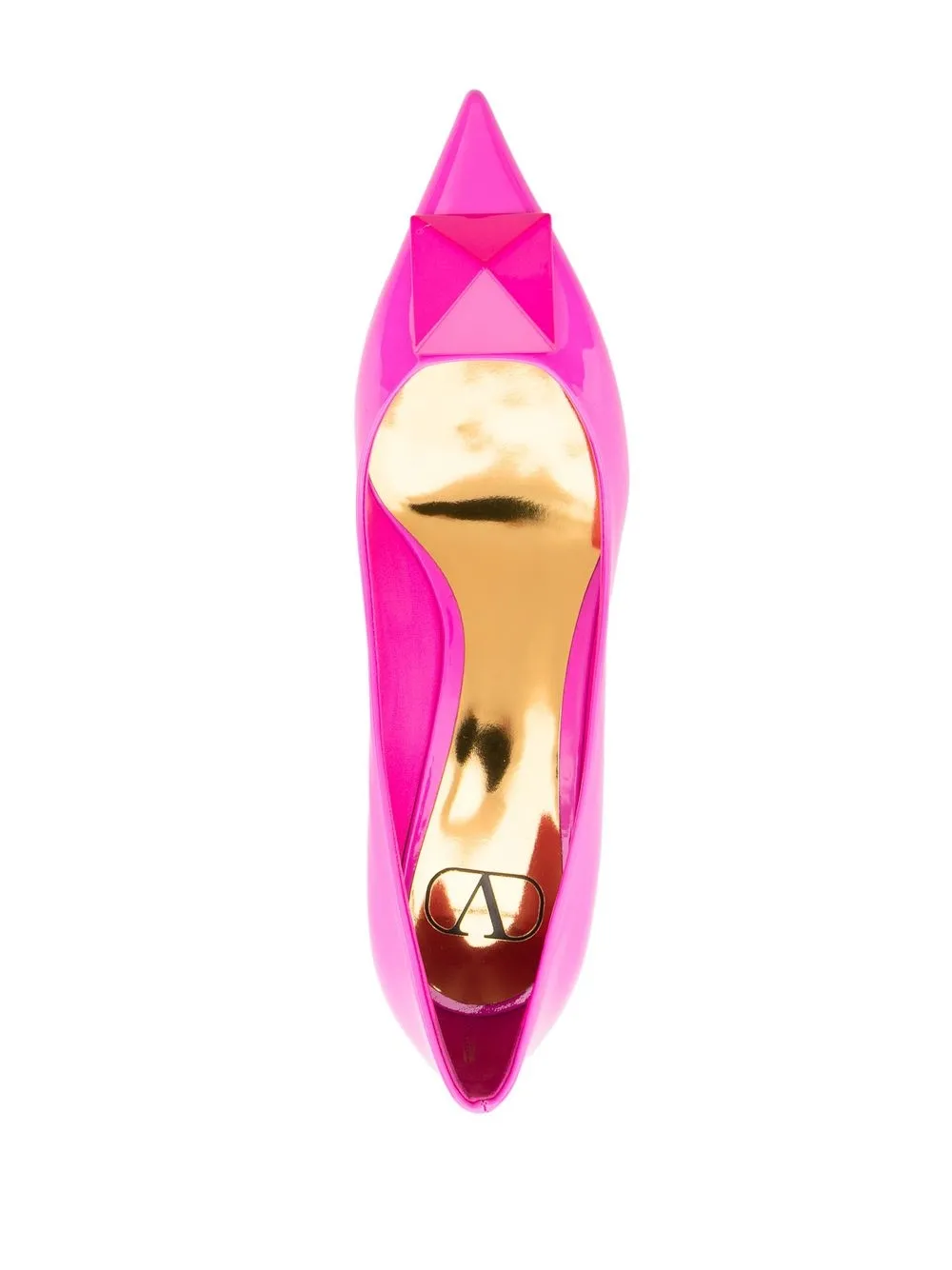 Women Valentino Garavani 55mm Rockstud-embellished Pointed-top Pumps - Image 4