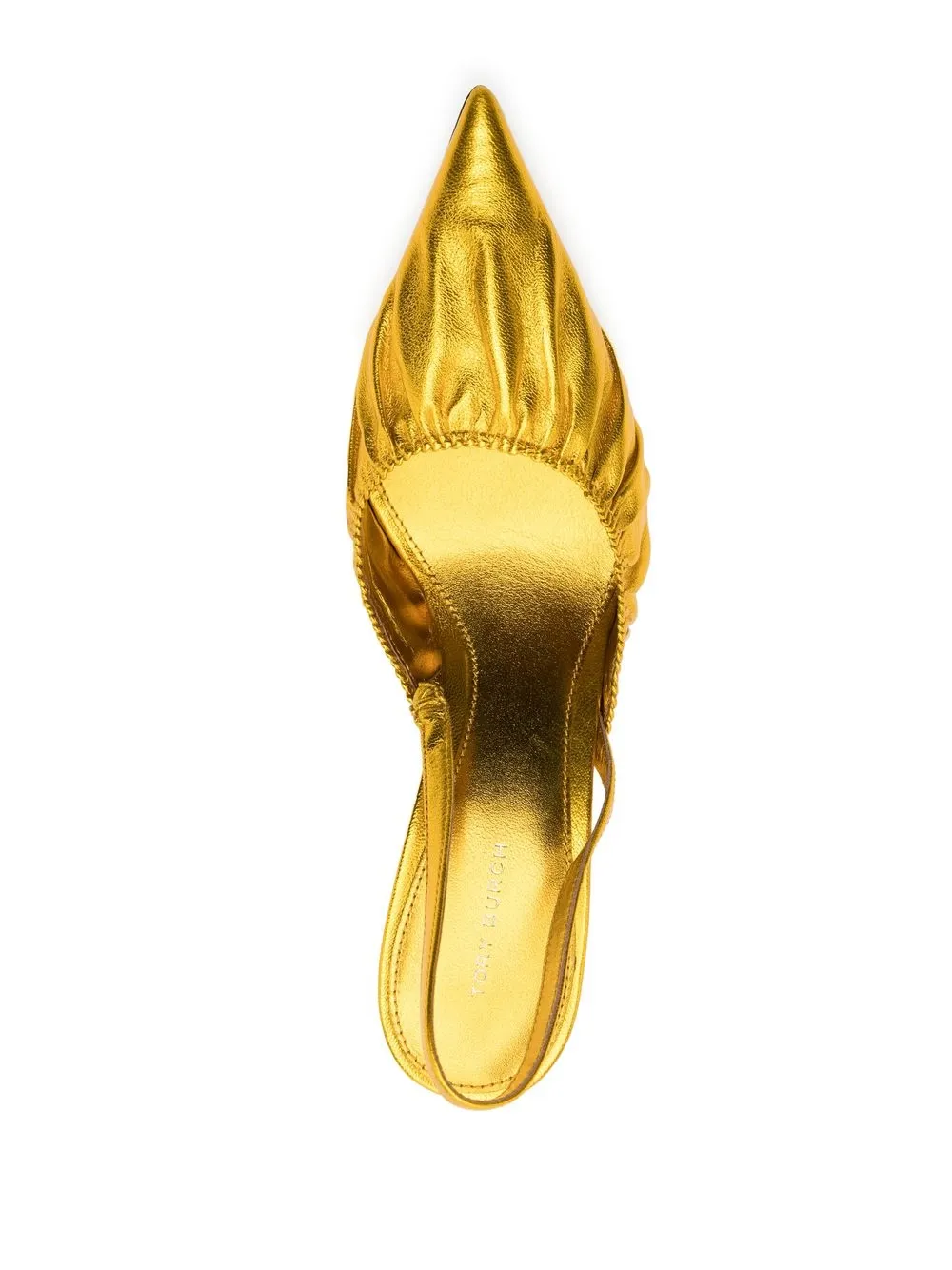 Women Tory Burch Runway Sling Leather Pumps - Image 4