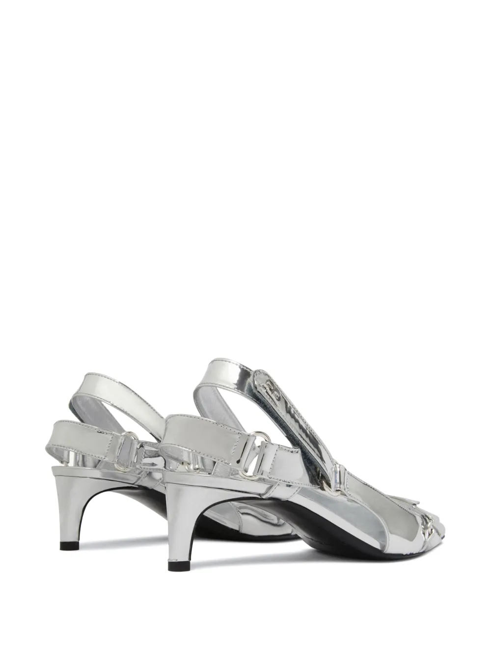 COURREGES Women Courrèges Racer 60mm Mirrored Pumps - Image 3