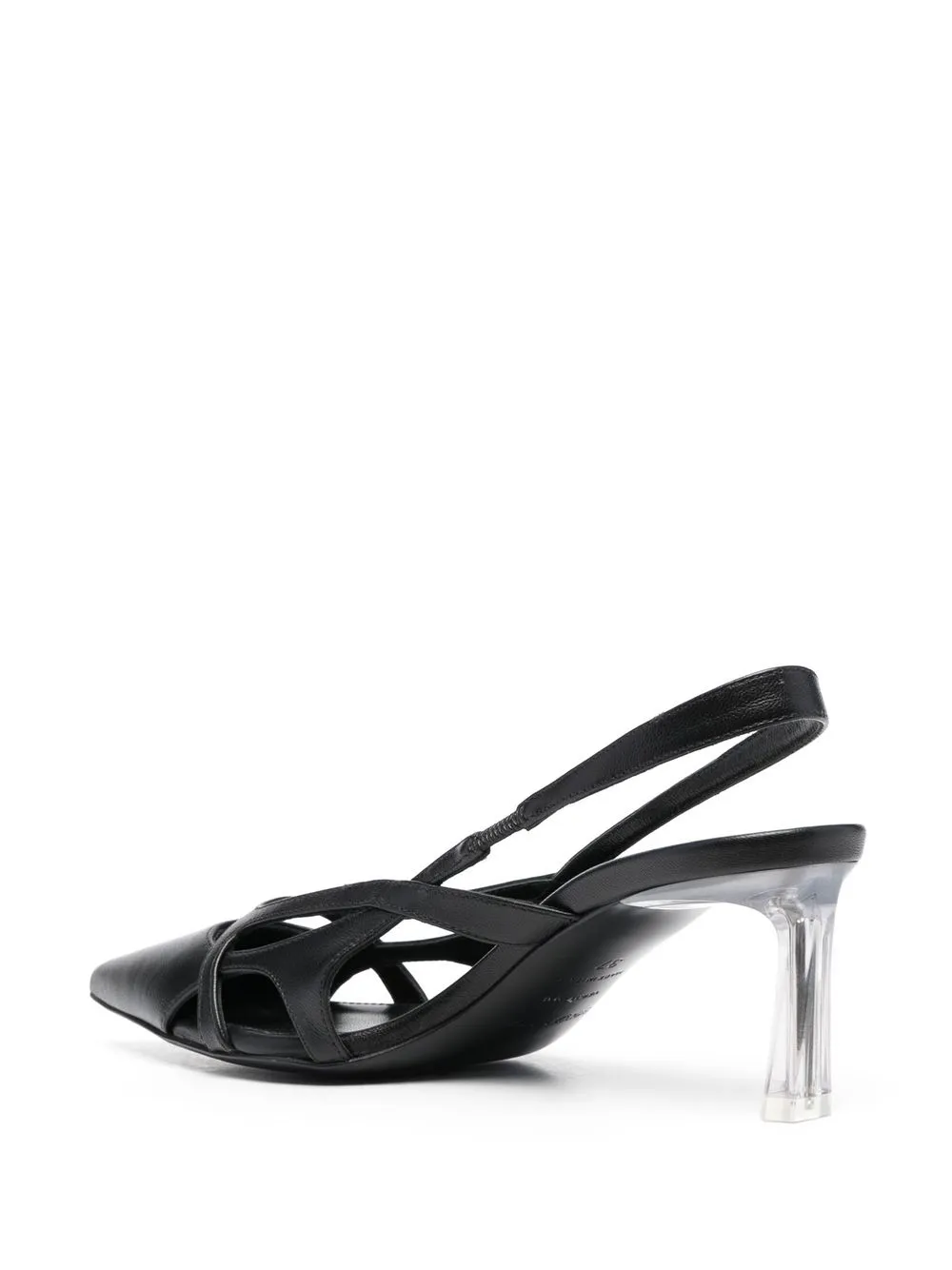 Women Sergio Rossi Aracne 65mm Leather Slingback Pumps - Image 3